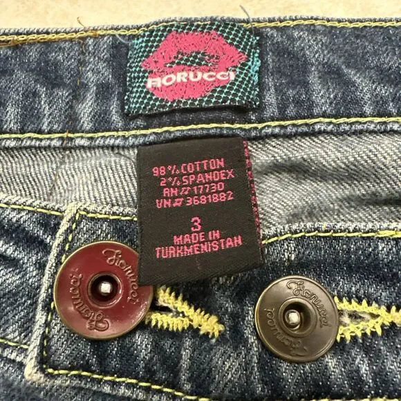 Vintage Fiorucci Womens Juniors Size 3 Straight Leg Denim Jeanss Medium Wash EUC - Picture 8 of 13